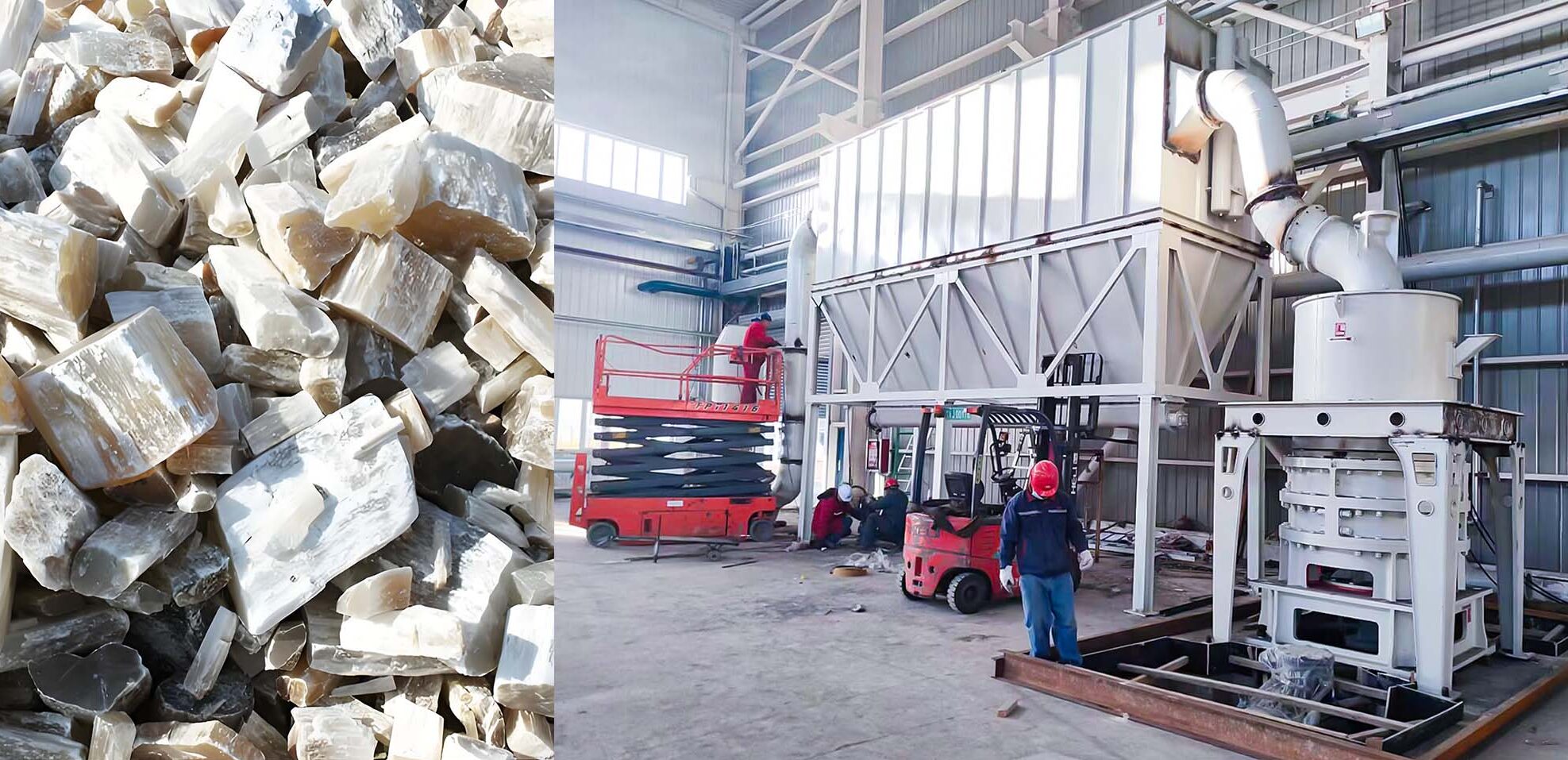HGM Grinding Mill Reaches 3000Mesh Gypsum Powder